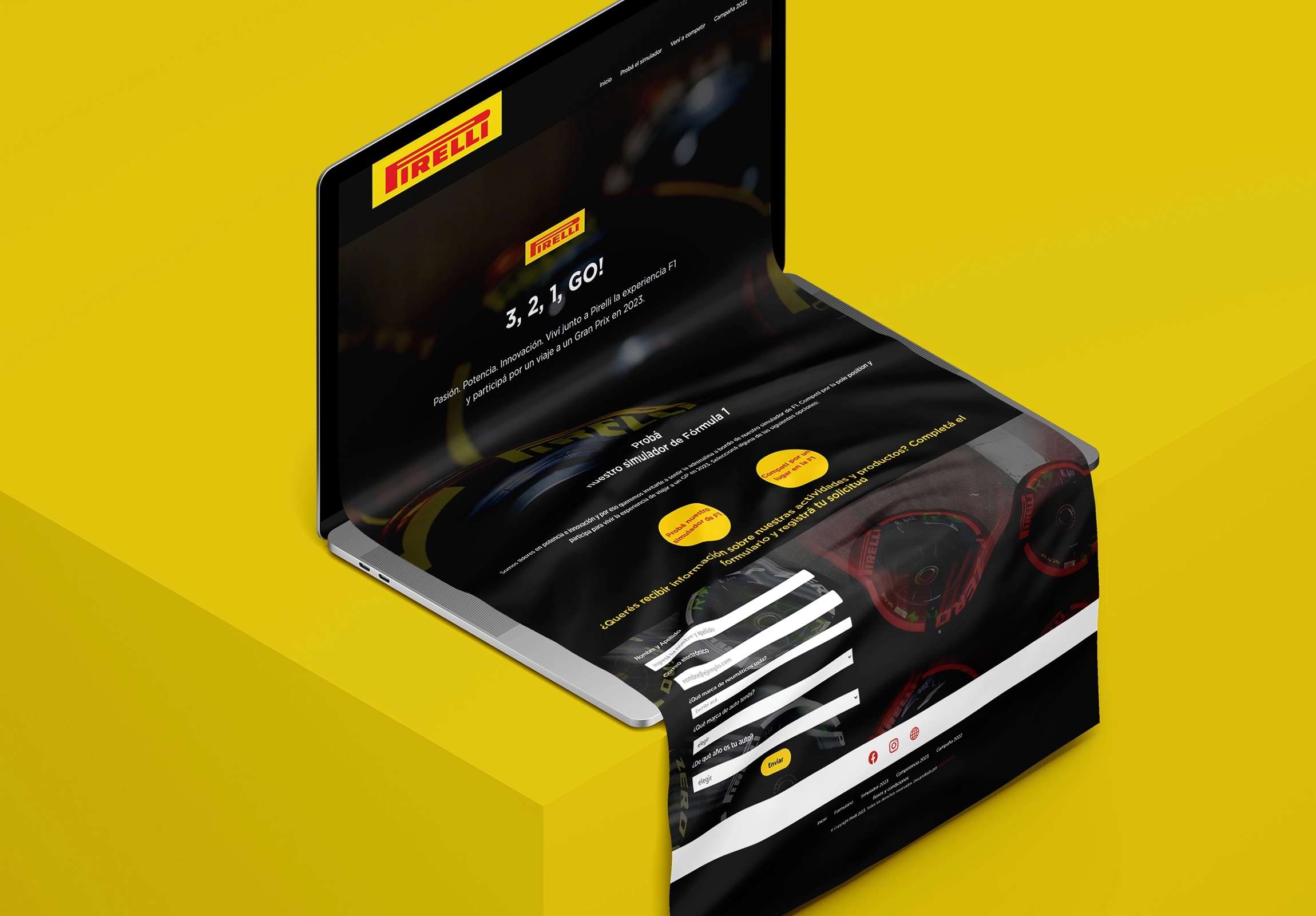 portada del trabajo de marca de Pirelli